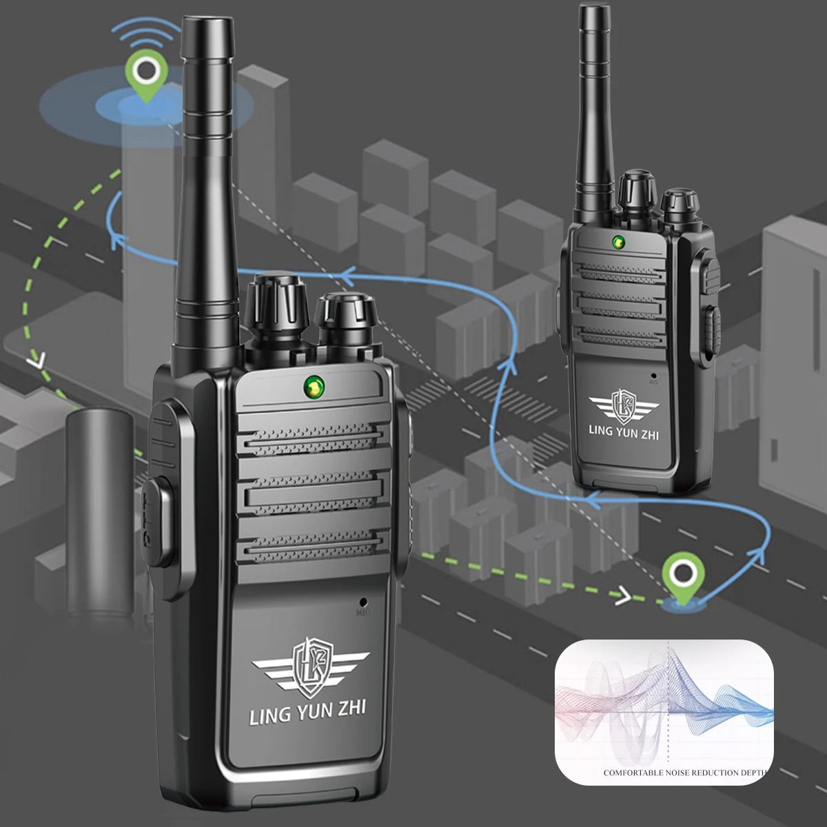 Kids military walkie talkie with noise reduction feature for outdoor adventures