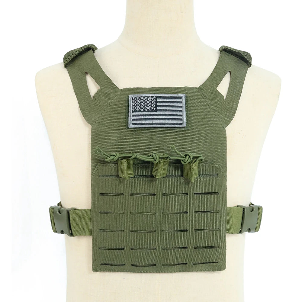 Green Kids Tactical Vest - Military-Style Gear For Adventures Military-Outdoors.com