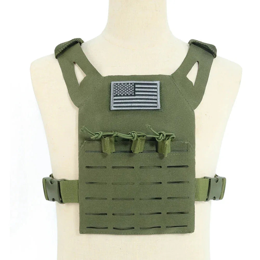 Green Kids Tactical Vest - Military-Style Gear For Adventures Military-Outdoors.com