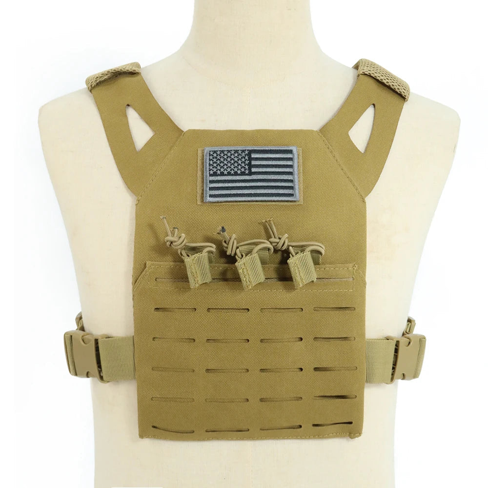 Tan Kids Tactical Vest - Military-Style Gear For Adventures Military-Outdoors.com