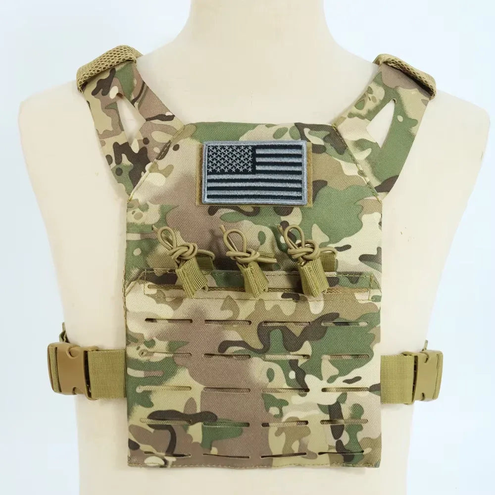Kids Tactical Vest in Camouflage with Pockets for Outdoor Adventures