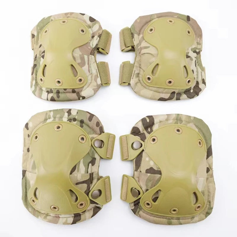 Camouflage Military Knee and Elbow Pads for Enhanced Protection