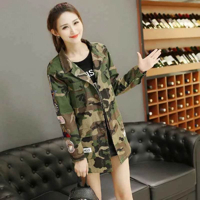Ladies Camouflage Military BF Jacket - Military-Outdoors.com