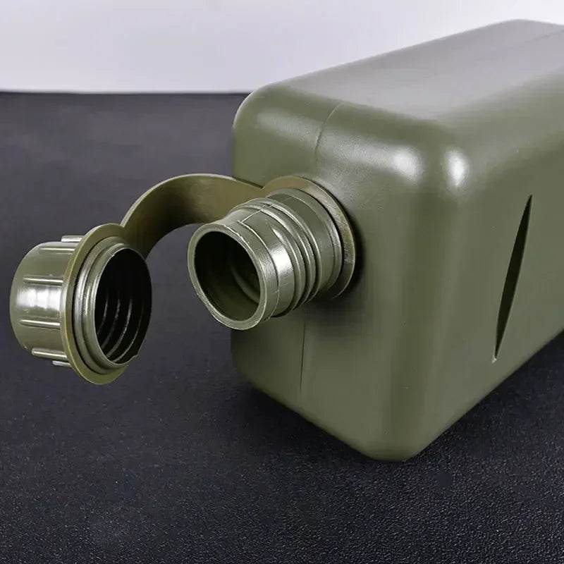 Olive Green Large Outdoor Water Bottle with Easy Open Cap for Hiking