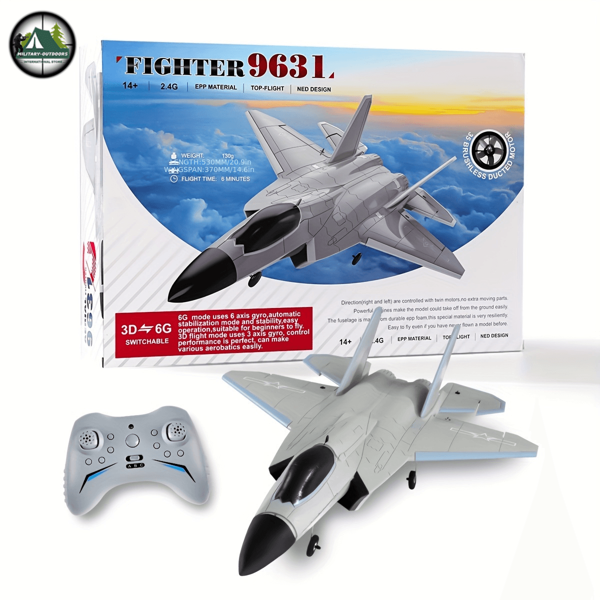 Large RC Fighter Jet J-35 with Remote Control - Military-Outdoors.com