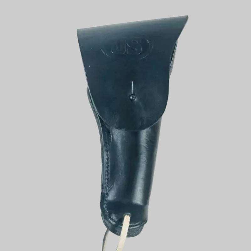 Leather holster replica in black for secure firearm storage