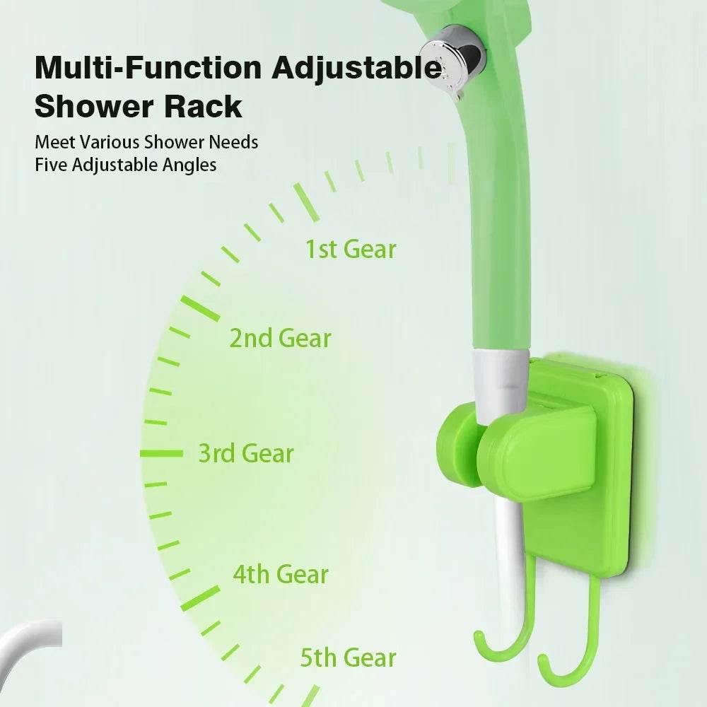 Multi-Function Adjustable Shower Rack for the Portable Outdoor Shower Kit with five adjustable angles