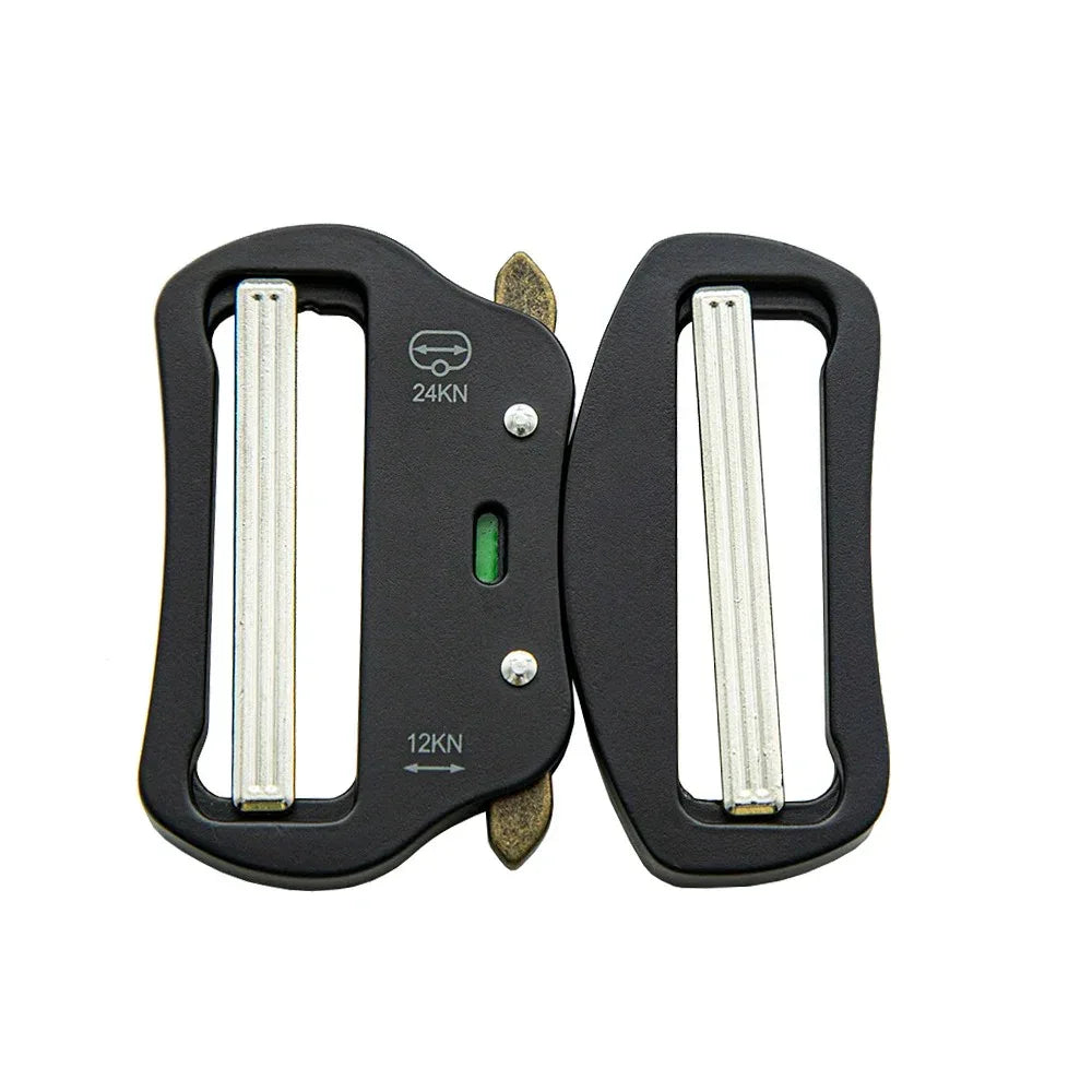 Military double-layer belt with robust buckle for tactical use