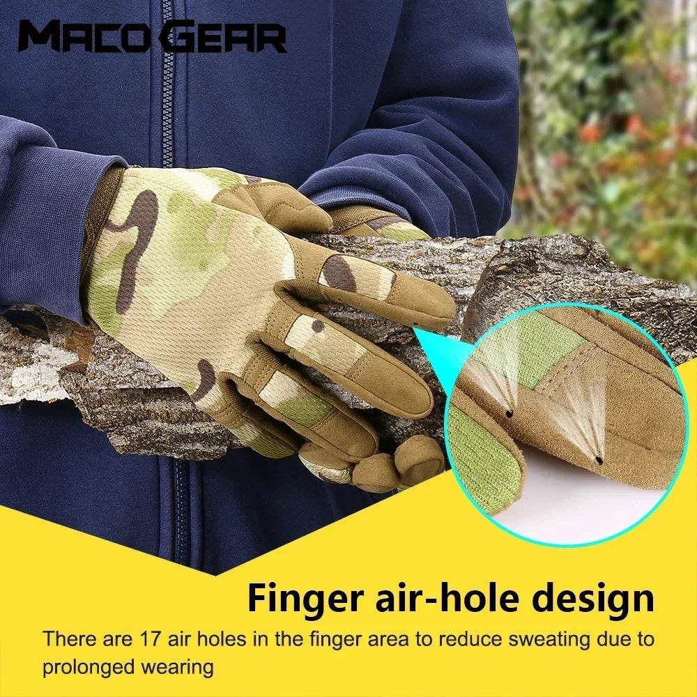 Military-Outdoors Multicam Outdoor Tactical Gloves - Military-Outdoors.com