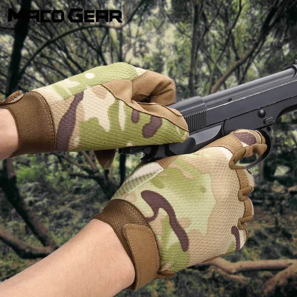 Military-Outdoors Multicam Outdoor Tactical Gloves - Military-Outdoors.com