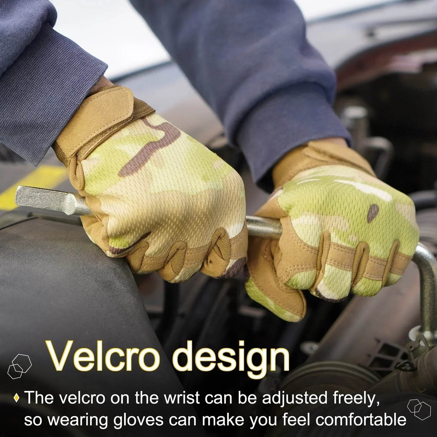 Military-Outdoors Multicam Outdoor Tactical Gloves - Military-Outdoors.com