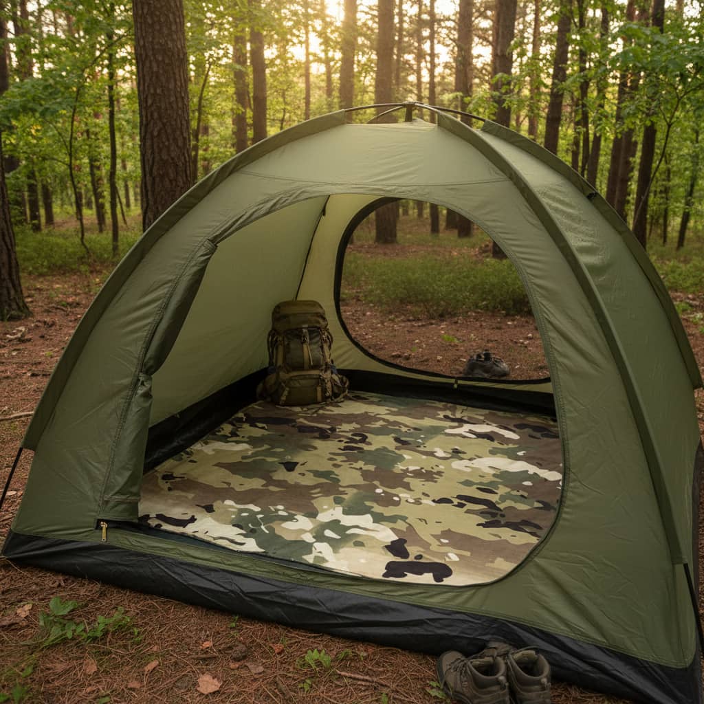 Military-Outdoors Camouflage Flannel Blanket
