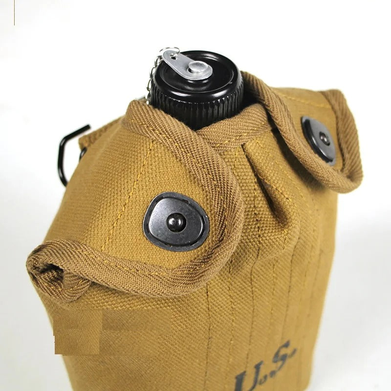 WWII U.S. Army Canteen Mess Kit Reproduction – 3-in-1 Set