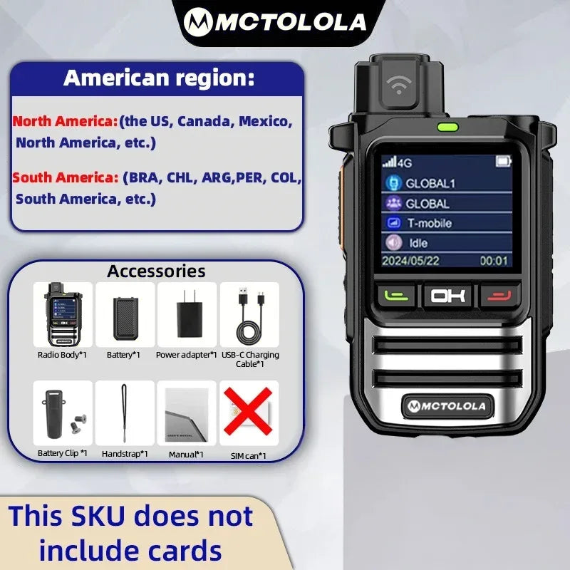 POC Walkie Talkie by Military-Outdoors with Dual-Band Features for Clear Communication