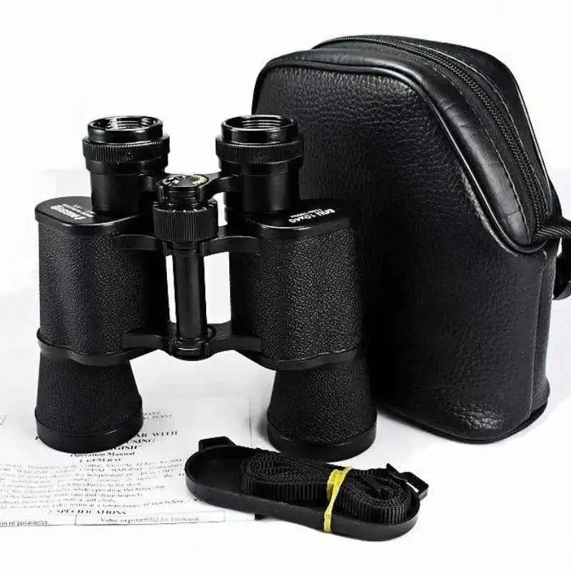 Military binocular 10x40 with rubber grip and carrying case for outdoor adventures