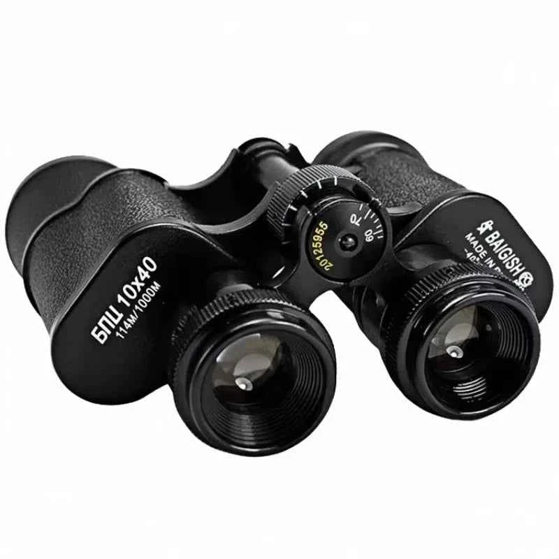 Military binoculars 10x40 featuring durable design for outdoor observation and clear visibility.