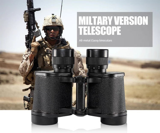 Military binoculars 10x40 with all-metal design for outdoor and tactical use
