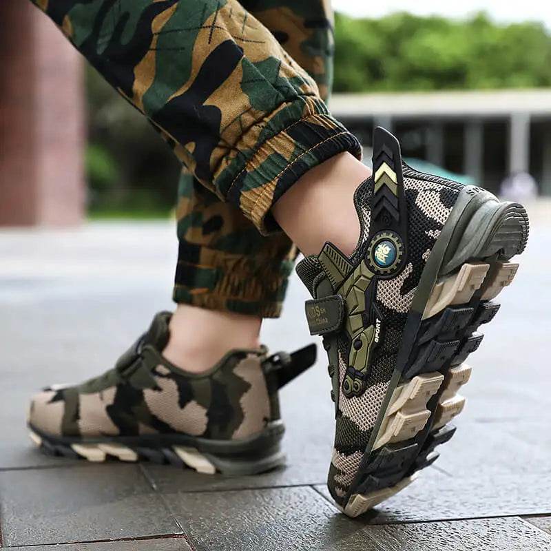 Boys Camouflage Sneakers - Tactical Kids Footwear - Military-Outdoors.com