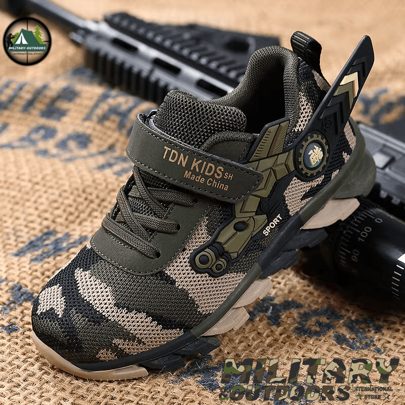 Boys Camouflage Sneakers - Tactical Kids Footwear - Military-Outdoors.com