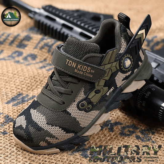 Boys Camouflage Sneakers - Tactical Kids Footwear - Military-Outdoors.com