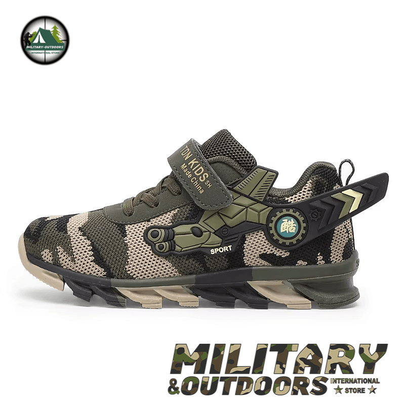 Boys Camouflage Sneakers - Tactical Kids Footwear - Military-Outdoors.com