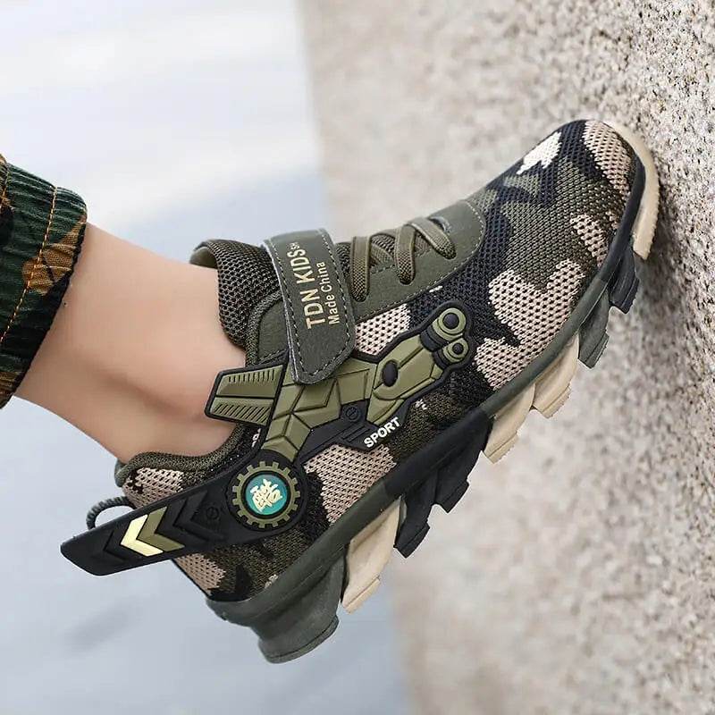 Boys Camouflage Sneakers - Tactical Kids Footwear - Military-Outdoors.com