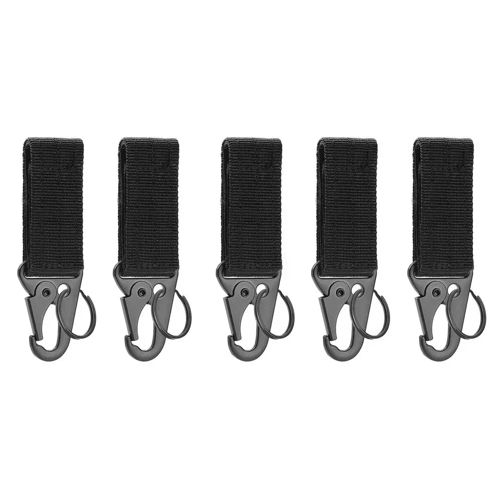 Black Military Buckle Strap for Tactical Gear Attachment