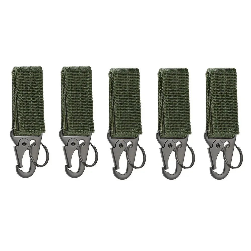 Green military buckle strap sets for outdoor gear attachment