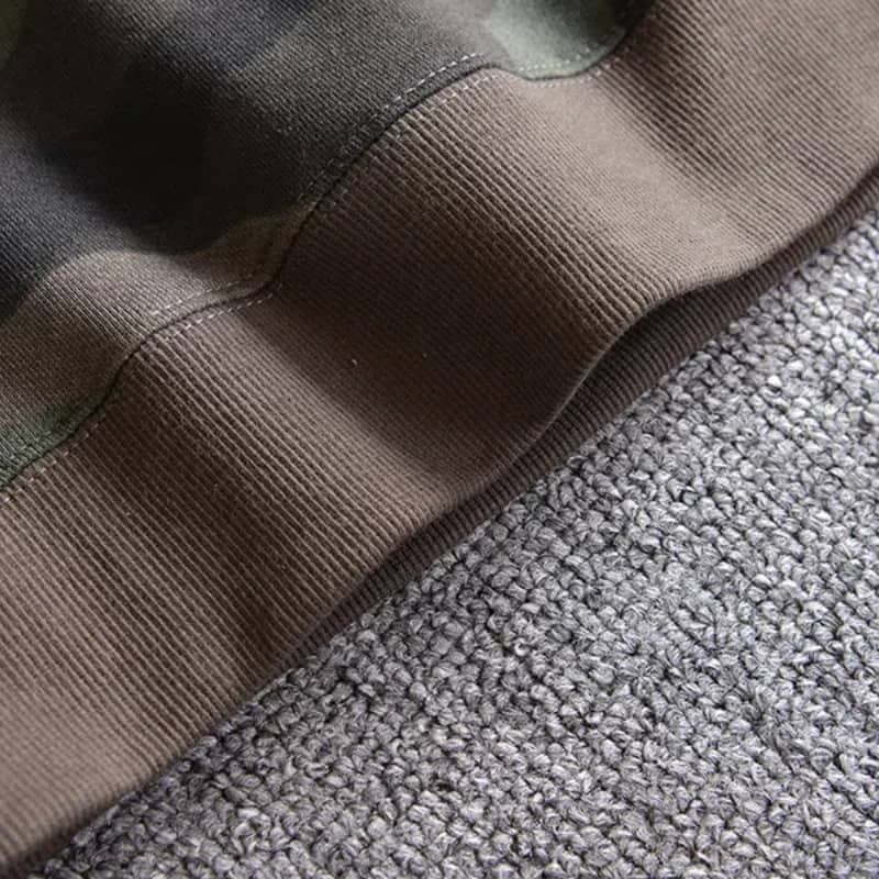 Military Camouflage Sweatshirts with Soft Interlock Fabric and Ribbed Cuffs