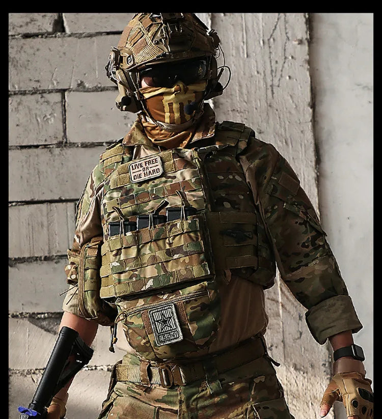 Military-Outdoors tactical shirt designed for comfort and durability in various combat situations
