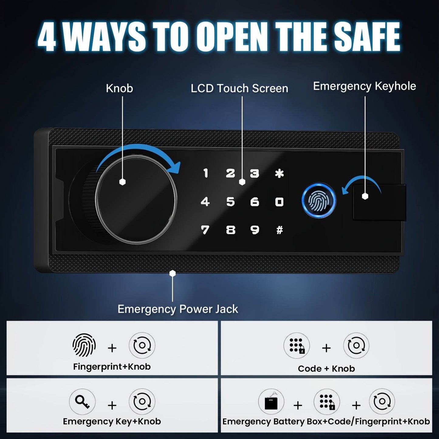 Biometric Safe For Guns With Fingerprint Access 10-14 Gun - Military-Outdoors.com
