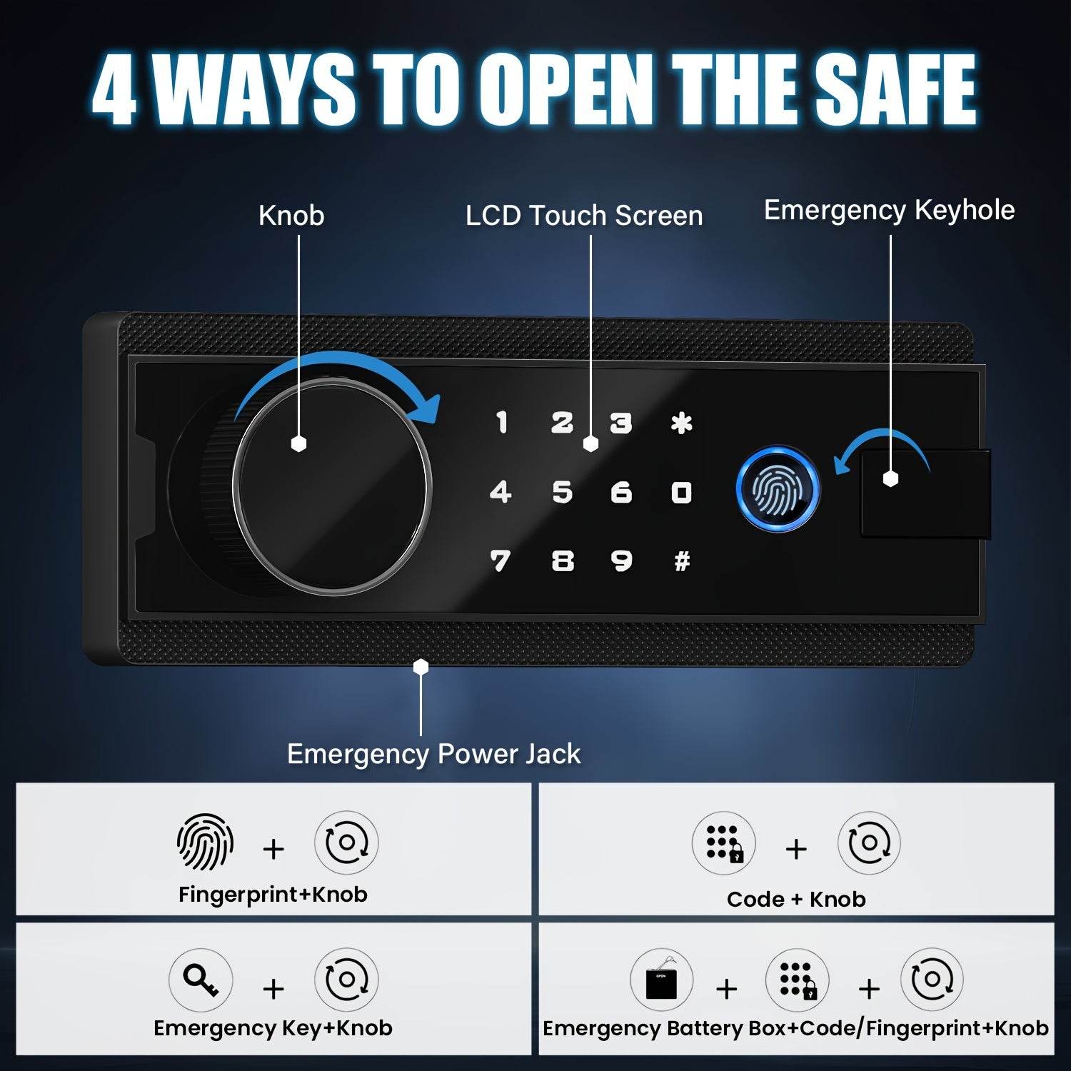 Biometric Safe For Guns With Fingerprint Access 10-14 Gun - Military-Outdoors.com