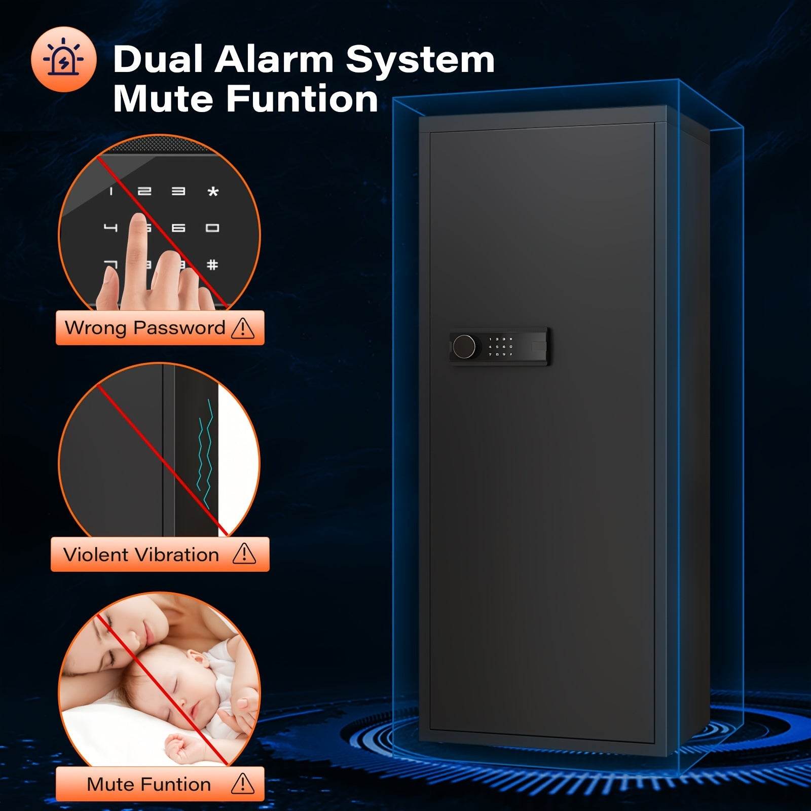 Biometric Safe For Guns With Fingerprint Access 10-14 Gun - Military-Outdoors.com