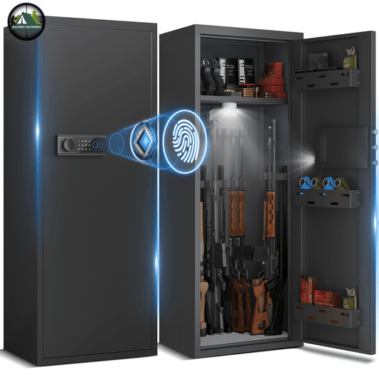 Biometric Safe For Guns With Fingerprint Access 10-14 Gun - Military-Outdoors.com