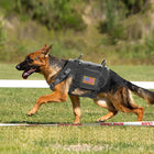 Military Dog Vest with USA Flag for Tactical Support