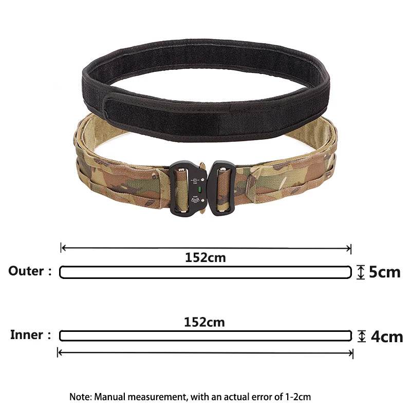 Military Double-Layer Belt for Tactical Gear Use - Military-Outdoors.com