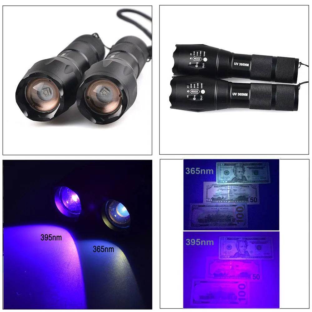 3W Zoomable UV Military Grade Flashlight - Military-Outdoors.com