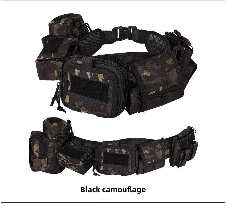 Military Custom Molle Pockets Tactical Belt - Military-Outdoors.com