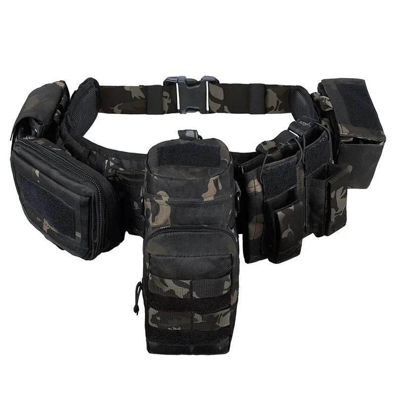 Military Custom Molle Pockets Tactical Belt - Military-Outdoors.com