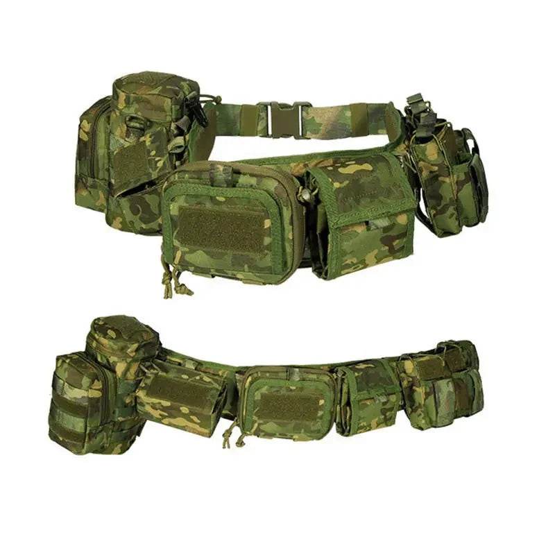 Military Custom Molle Pockets Tactical Belt - Military-Outdoors.com
