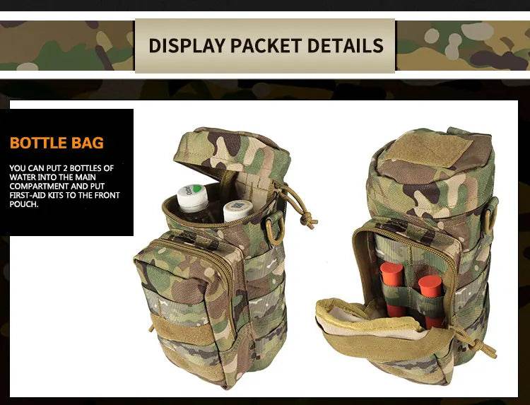 Military Custom Molle Pockets Tactical Belt - Military-Outdoors.com