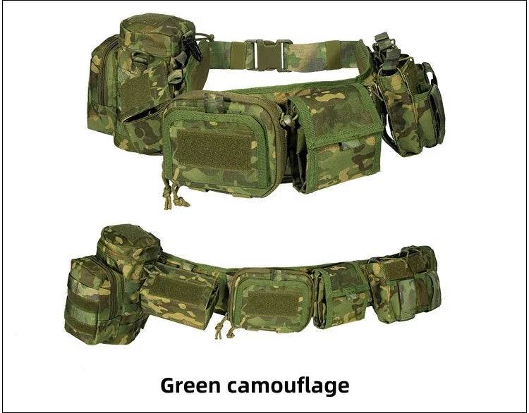 Military Custom Molle Pockets Tactical Belt - Military-Outdoors.com