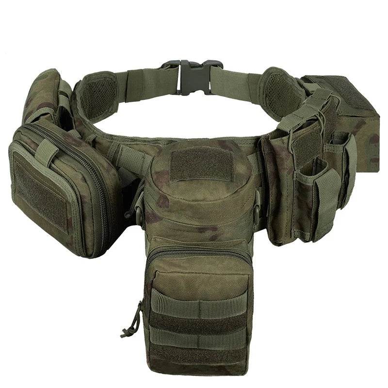 Military Custom Molle Pockets Tactical Belt - Military-Outdoors.com