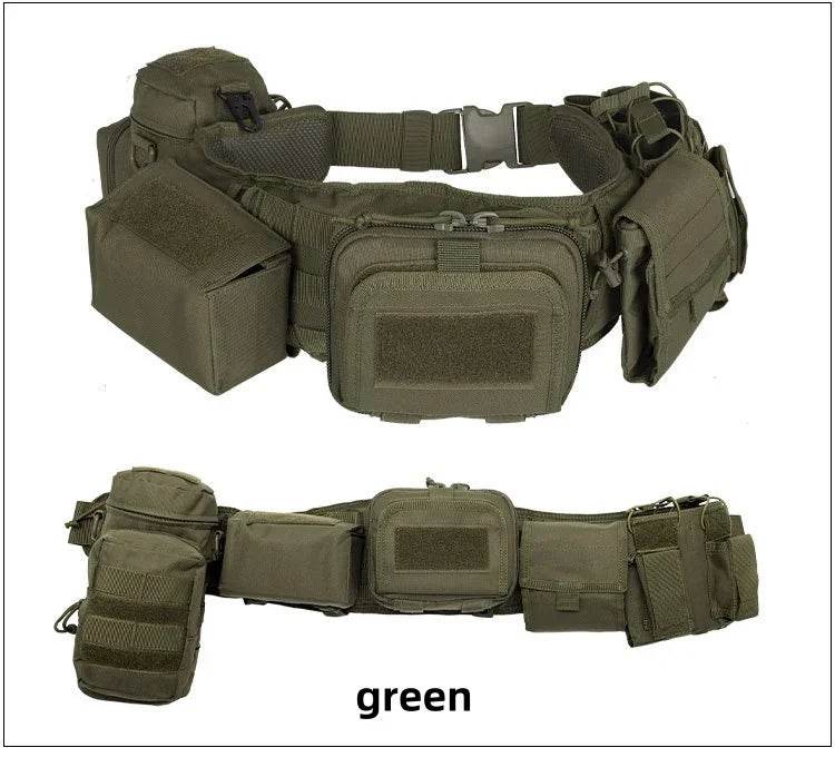 Military Custom Molle Pockets Tactical Belt - Military-Outdoors.com