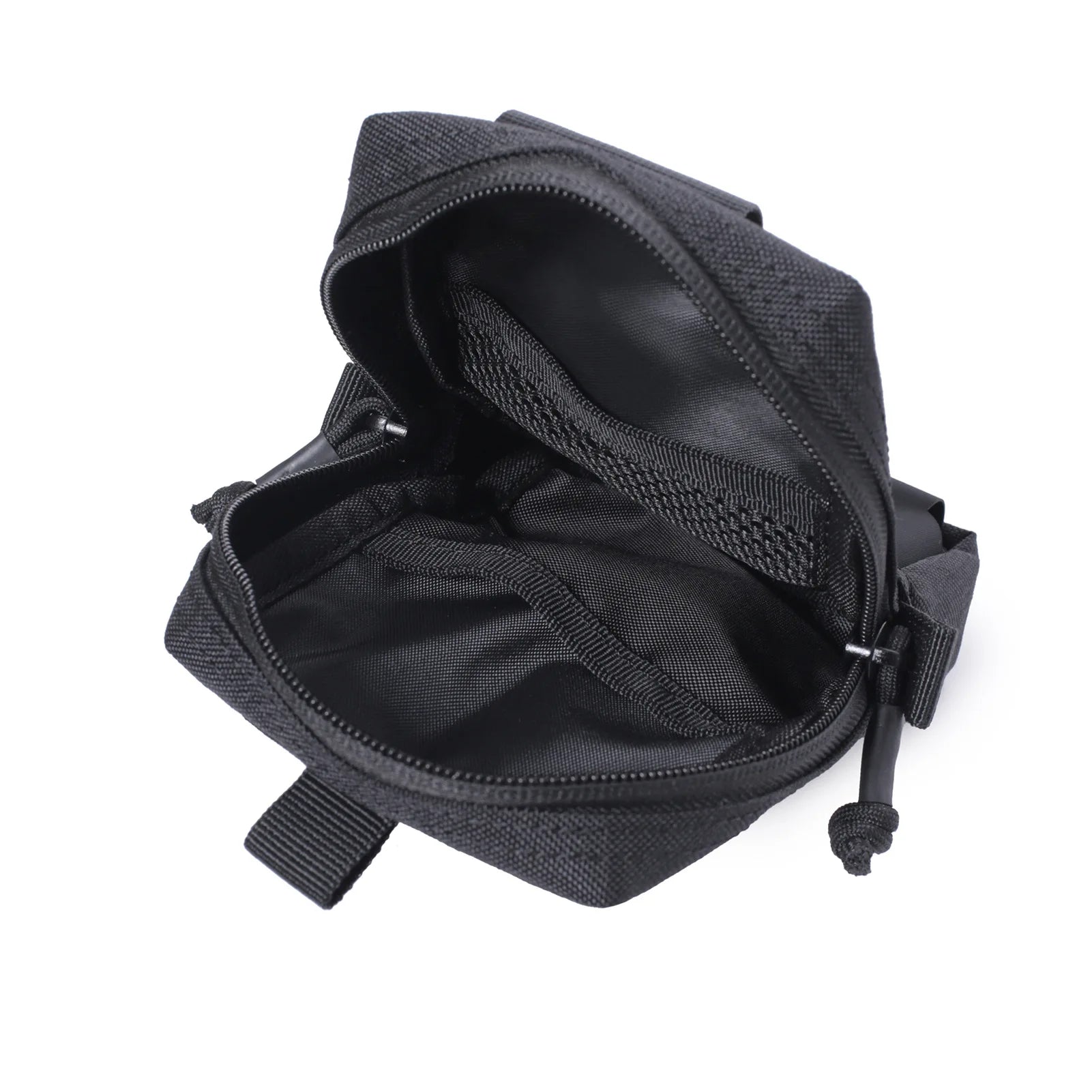 Military multi-function pouch in black with spacious interior and organizational pockets for versatile use