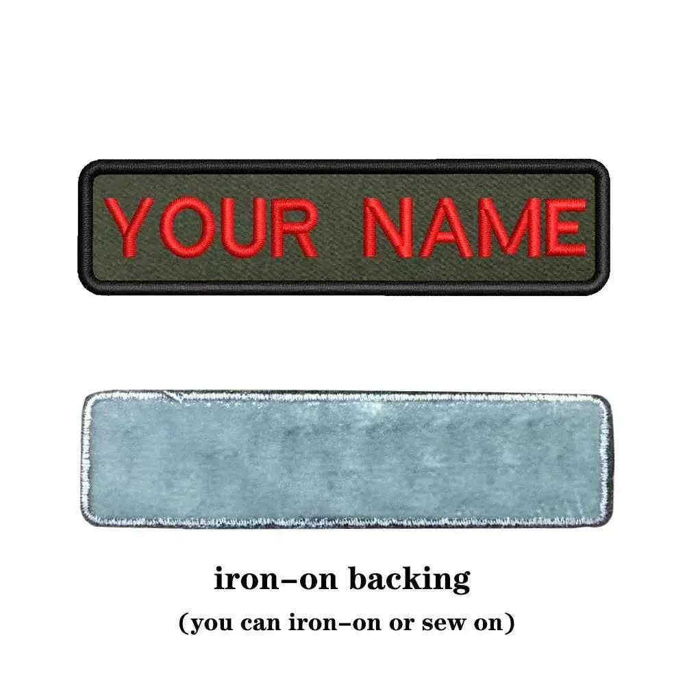 Military Embroidery Custom Name Patch For Clothes
