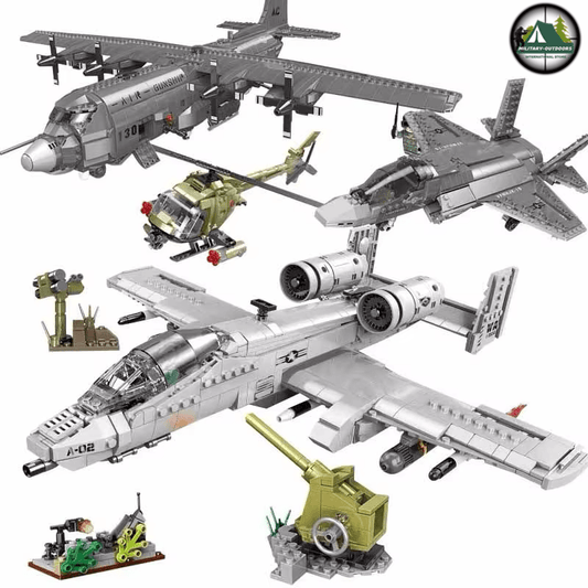 A10 Bomber Plane Building Blocks 3D Model Toys Set - Military-Outdoors.com