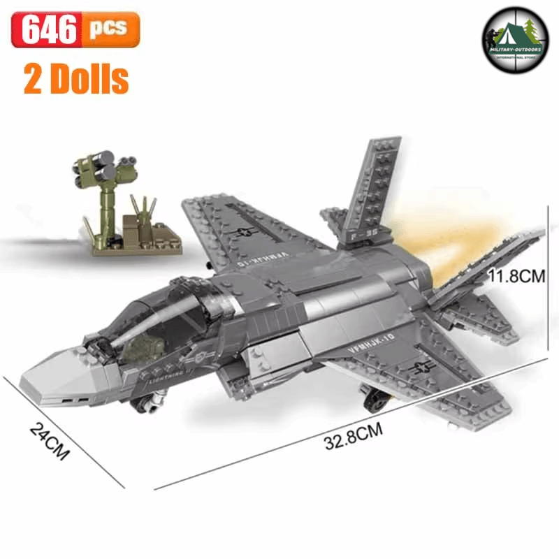 A10 Bomber Plane Building Blocks 3D Model Toys Set - Military-Outdoors.com