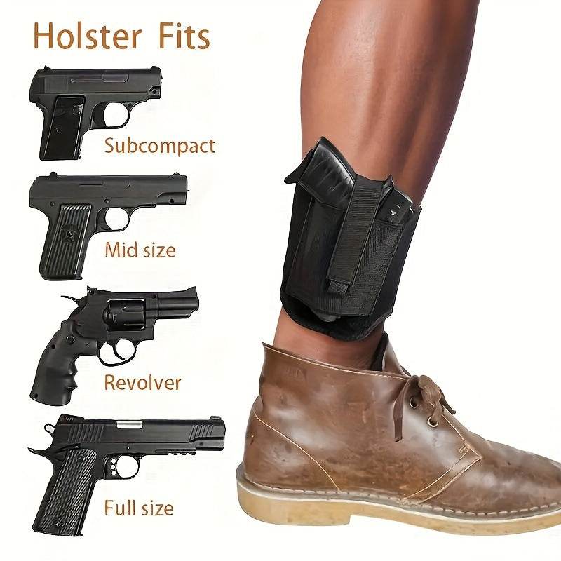 Adjustable Ankle Holster for Subcompact to Full-Size Pistols - Military-Outdoors.com