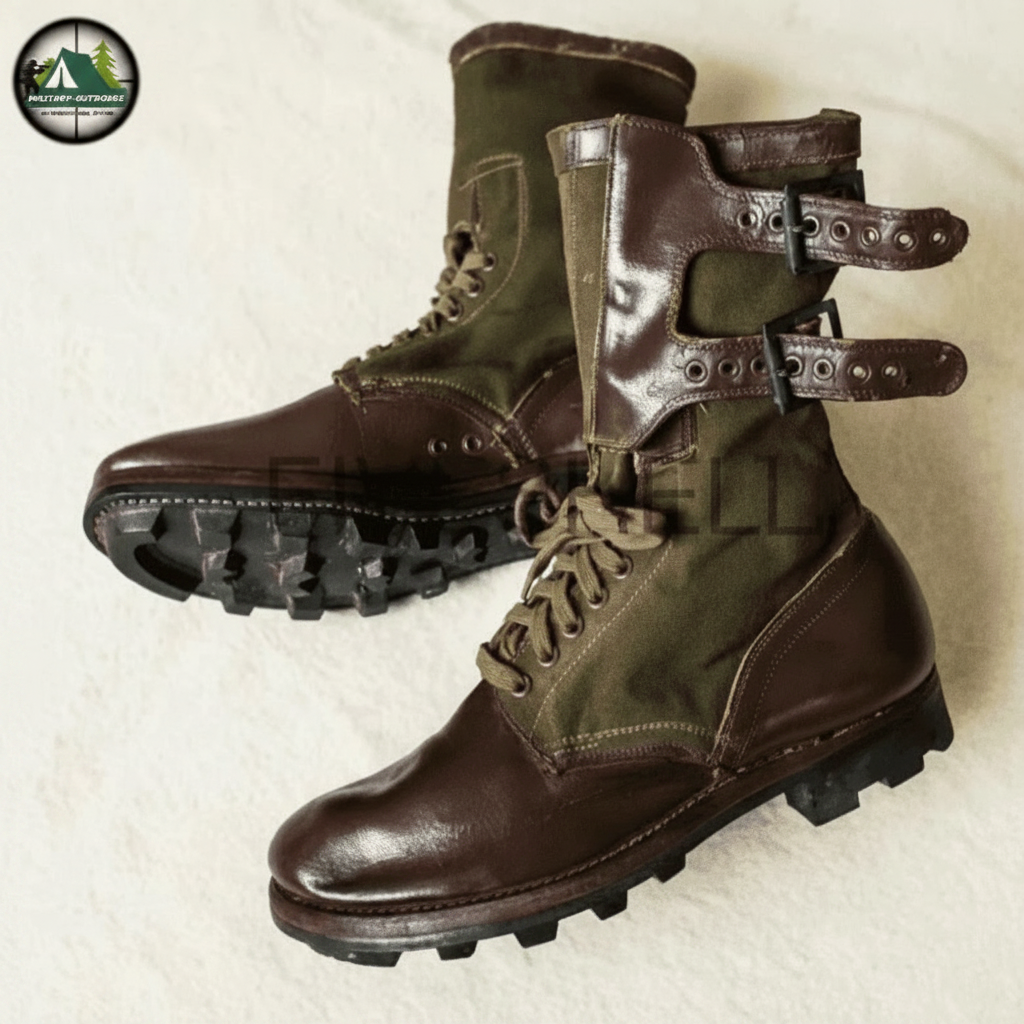 Military Archery Boots in Brown with High Ankle Support for Optimal Stability